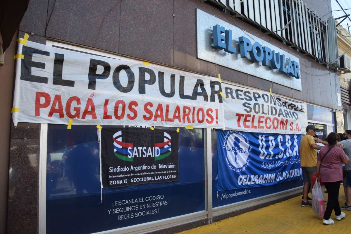 Paro por tiempo indeterminado en el diario El Popular