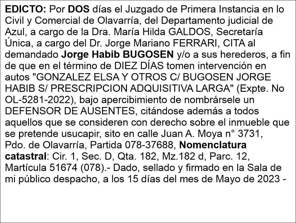 Edicto Bugosen