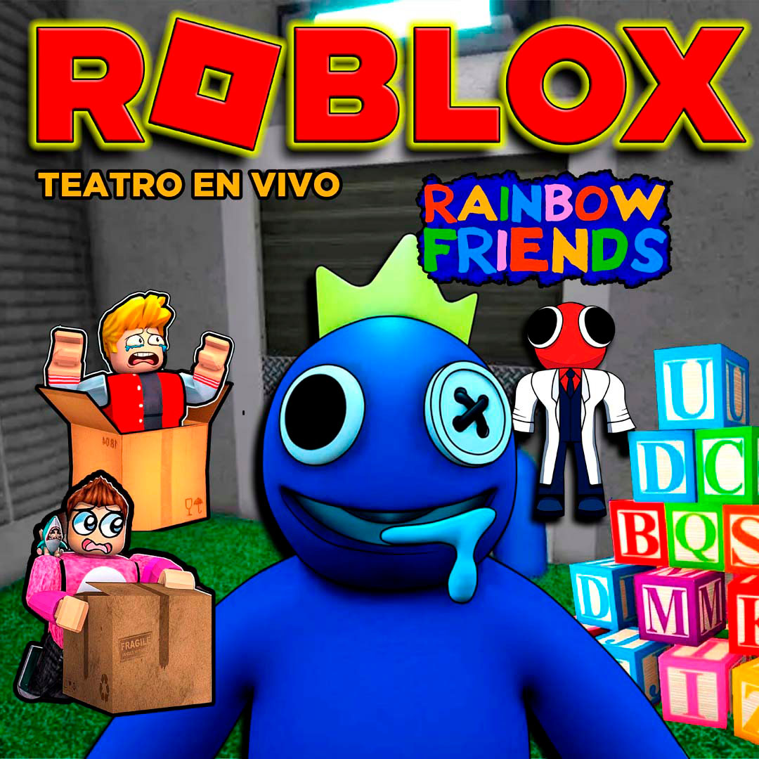 TEatro ROblox - Rainbow Friends - AZUL BABÃO CHEGOU #rainbowfriends #roblox  #teatro #show #red 