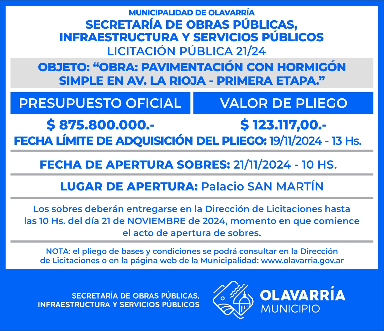 Licitación 21 / 2024