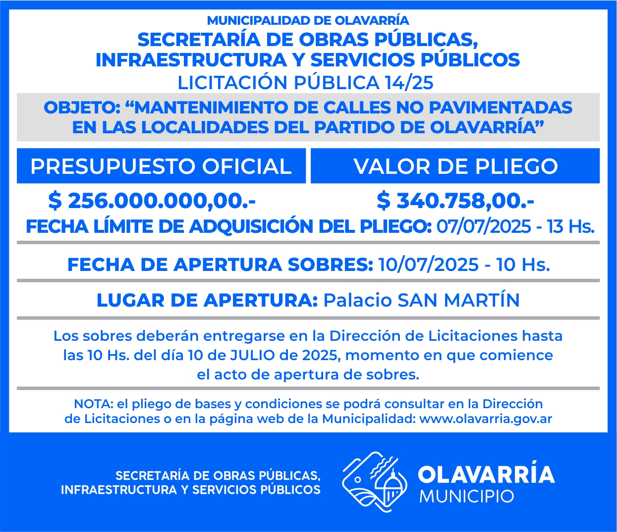 Licitacion 13 2025