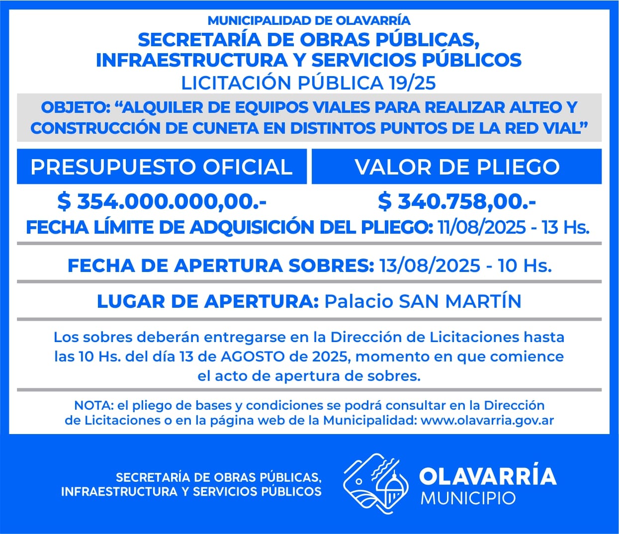 Licitación 19