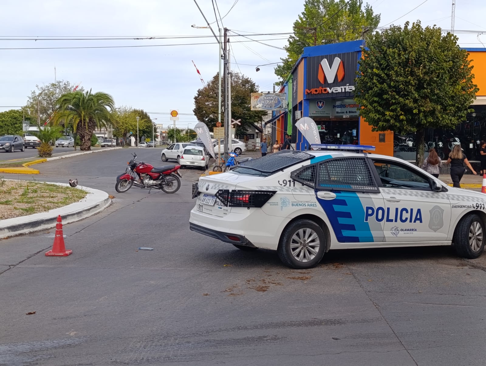 Siniestro vial entre una moto y una bicicleta en la rotonda de Del ...