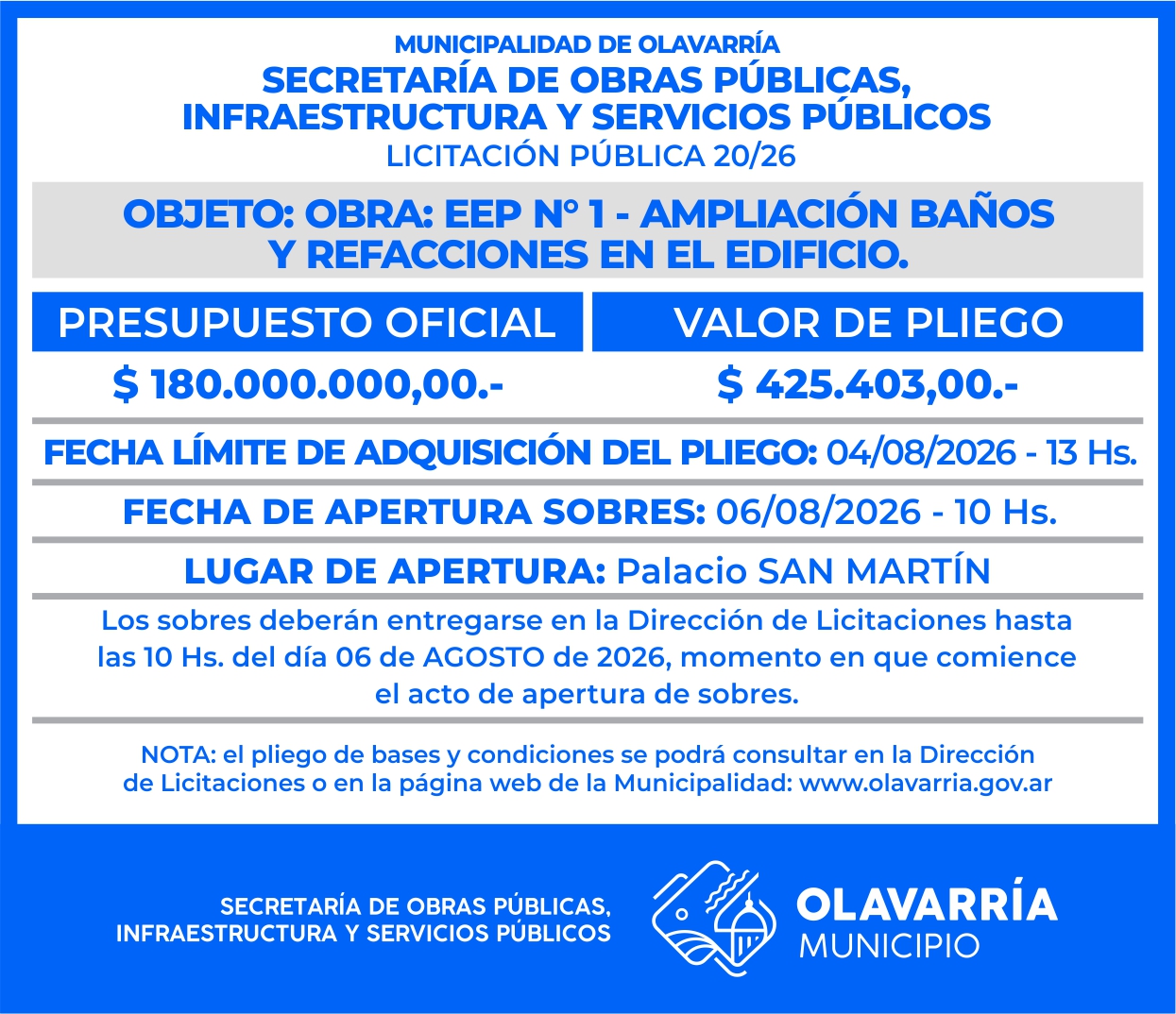 Licitacion 20